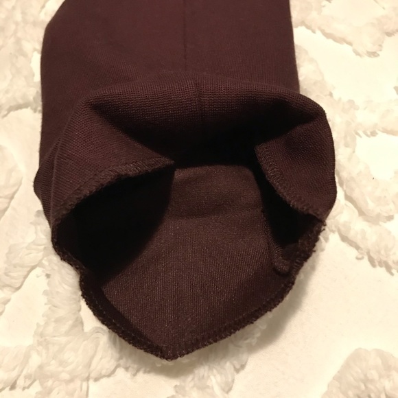 COS Burgundy Jersey with Drape Detail Blouse - Picture 8 of 11